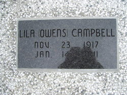 Lila <I>Owens</I> Campbell 