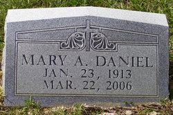 Mary Agnes <I>Sellers</I> Daniel 