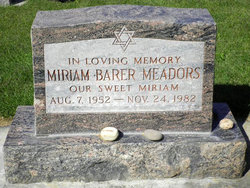 Miriam Lou <I>Barer</I> Meadors 