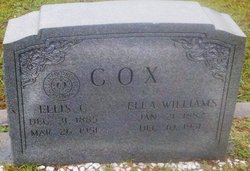 Ella <I>Williams</I> Cox 