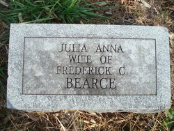 Julia Anna <I>Canfield</I> Bearce 