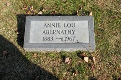 Annie Lou <I>Calaham</I> Abernathy 