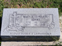 Mary Katherine <I>Edwards</I> Adams 