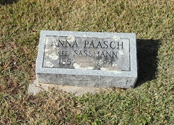 Anna <I>Sassmann</I> Paasch 