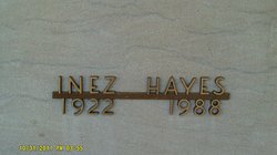 Inez Lorene <I>Hissem</I> Hayes 