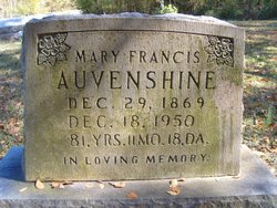 Mary Francis <I>Russ</I> Auvenshine 