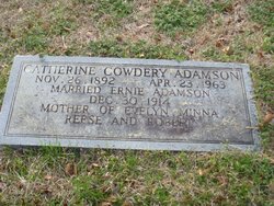 Catherine Virginia <I>Cowdery</I> Adamson 