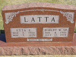 Etta E <I>King</I> Latta 