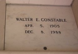 Walter E Constable 