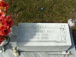 Annette <I>Holt</I> Hoyt 