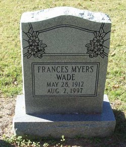 Frances Elizabeth <I>Myers</I> Wade 