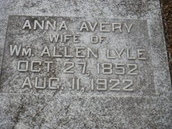 Ruth Anna <I>Avery</I> Lyle 