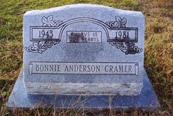 Bonnie <I>Anderson</I> Cramer 