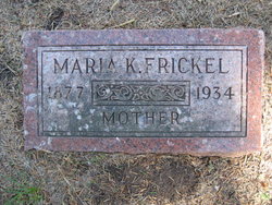 Maria Kathrina <I>Reiter</I> Frickel 