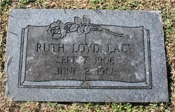 Ruth Edna <I>Loyd</I> Lacy 