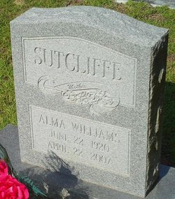 Alma <I>Williams</I> Sutcliffe 