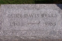 Ethel Margaret <I>Curtis</I> Davis Wells 