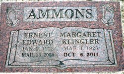 Margaret Virginia <I>Klingler</I> Ammons 