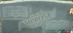Carrie Mae <I>Graham</I> Ambrose 
