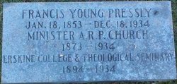 Rev Francis Young Pressly 