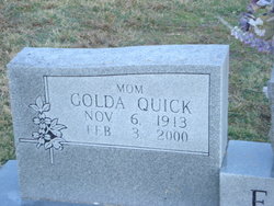Golda <I>Quick</I> Earp 