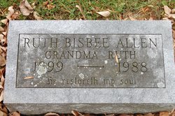 Ruth “Grandma Ruth” <I>Bisbee</I> Allen 