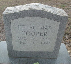 Ethel Mae <I>Martin</I> Cooper 