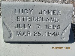 Lucy Lenora <I>Jones</I> Strickland 