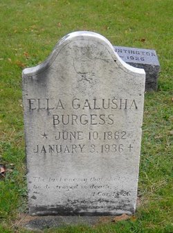 Ella <I>Galusha</I> Burgess 