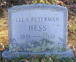 Martha Ella <I>Peterman</I> Hess 