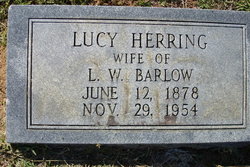 Lucinda Liddell “Lucy  Lula” <I>Herring</I> Barlow 