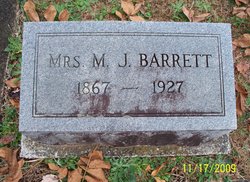 Martha Joannah <I>Ollis</I> Barrett 