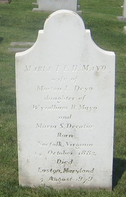 Maria Ten Eyck Decatur <I>Mayo</I> Deyo 