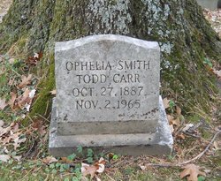 Ophelia Smith <I>Todd</I> Carr 