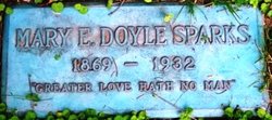 Mary E. <I>Doyle</I> Sparks 