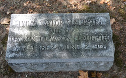 Lydia Florence <I>Taylor</I> Slaughter 