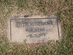Hettie Ruth <I>Huddleston</I> Brown 
