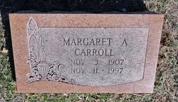 Margaret Anna <I>Shelton</I> Carroll 