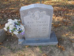 Mary Tommie <I>Taylor</I> Leatherwood 