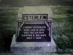 Martha Elizabeth <I>Ambrosius</I> Esterlein 