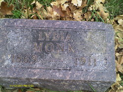 Lydia May <I>McDowell</I> Monk 