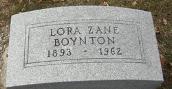 Lora <I>Zane</I> Boynton 