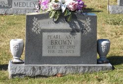 Pearl Ann <I>Spears</I> Brown 