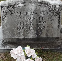 Annie Eliza <I>Mead</I> Cockcroft 