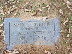 Mary Ann <I>Littleton</I> Batte 
