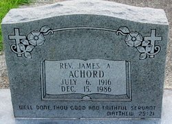 Rev James A Achord 