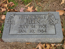 Hallie <I>Jones</I> Allen 