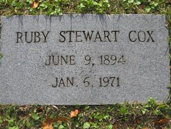 Ruby <I>Stewart</I> Duckworth Cox 
