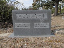 Elizabeth Ann “Eliza” <I>Eskridge</I> McCright 