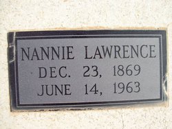 Nancy “Nannie” <I>Payne</I> Lawrence 